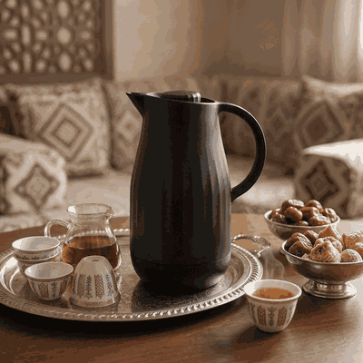 ترمس ايفا تايمليس، 1 لتر، الخامة الداخلية زجاج - اسود product image 2