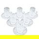 طقم بيالات شاي زجاج السيف غاليري، 12 قطع - شفاف product image 1
