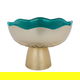 Al Saif Gallery Glass Serving Stand, 16X16X5 Cm - Turquoise product image 1