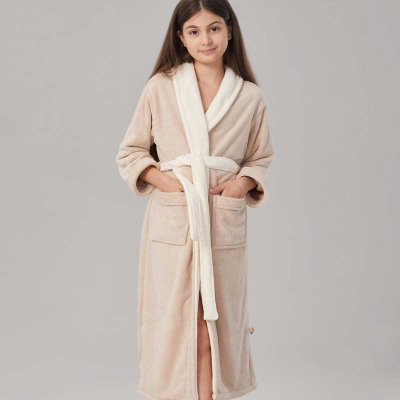 روب اطفال كورال فليس ريفي، 90×35 سم - بيج product image 11
