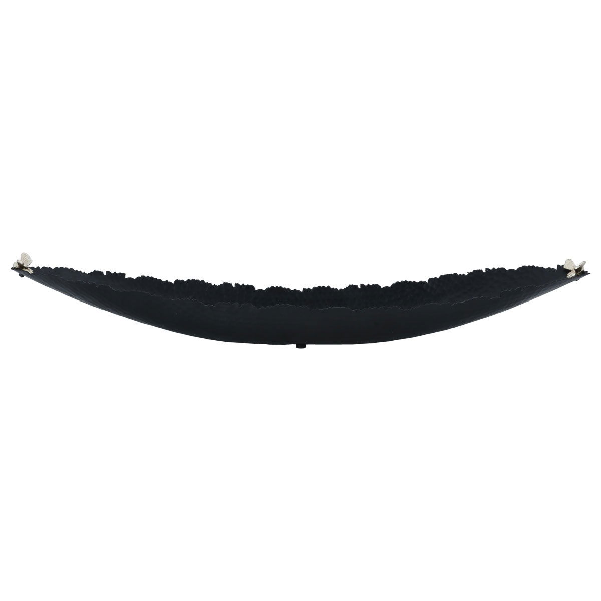 Al Saif Gallery porcelain serving plate, 25 x 25 cm, butterfly side - black product image 2