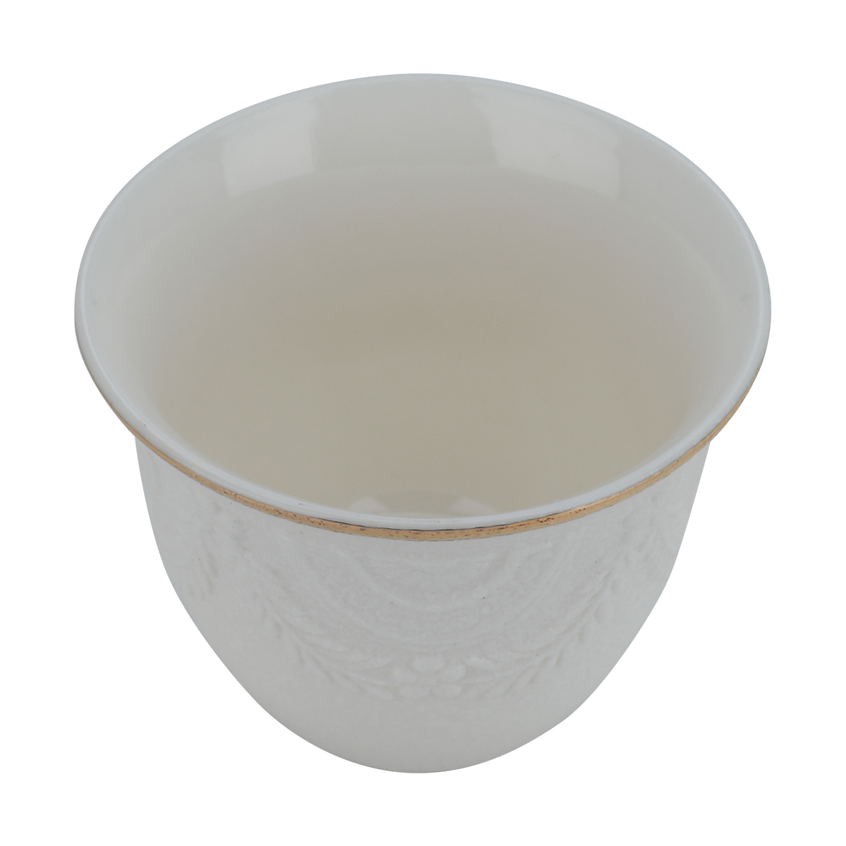 Al Saif Gallery porcelain Arabic coffee cups set, 12 pieces - white and golden product image 3