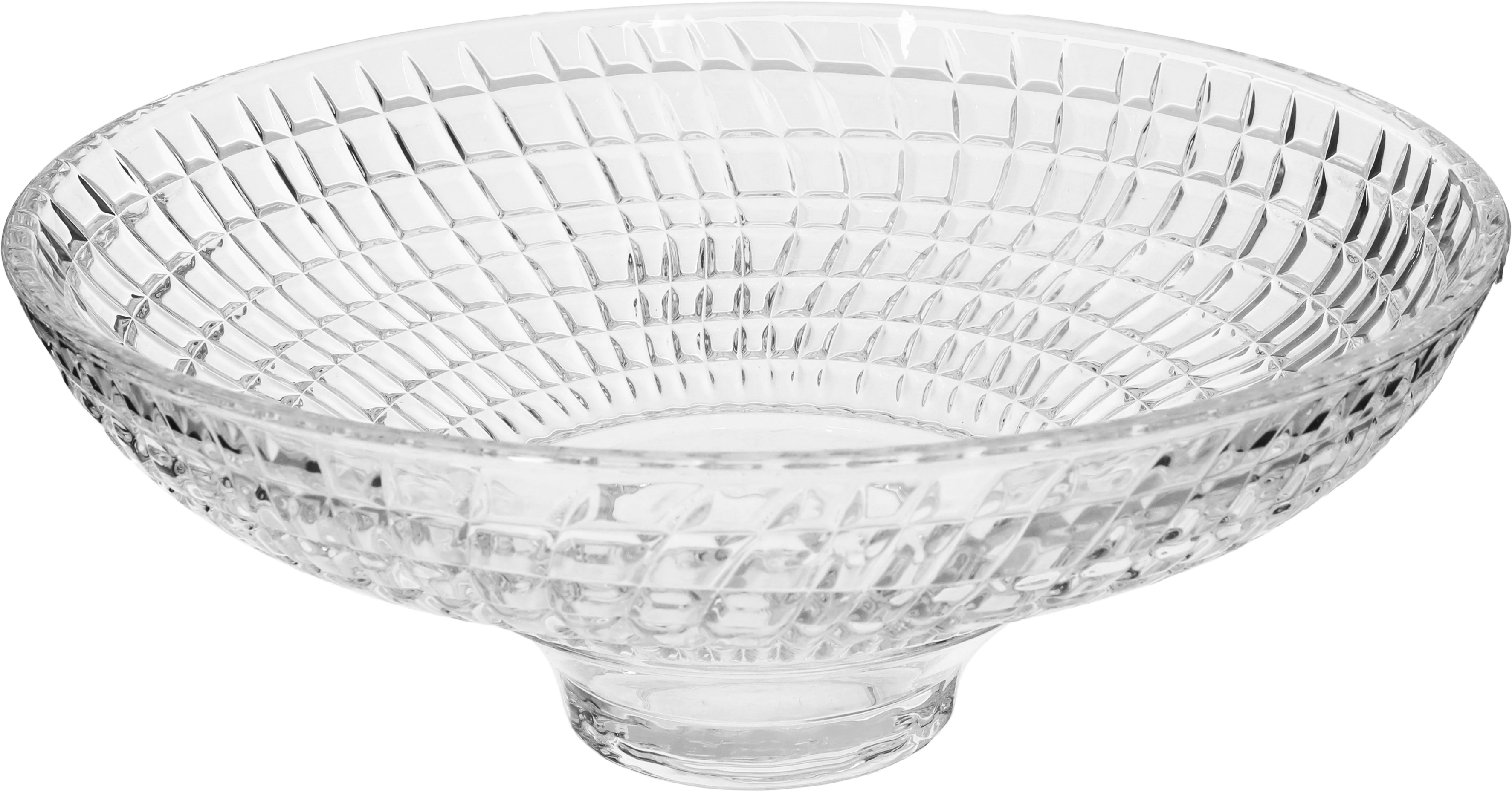 Alsaif Plus glass serving dish, deep round - Clear product image 1