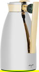 Al Saif Gallery Alaa thermos set, 1/0.75 liter, two pieces, thermal glass inner container, steel outer shell - silver product image 9