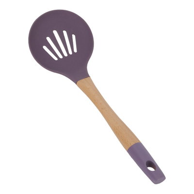 ملعقة طبخ سيليكون السيف غاليري، بيد خشب - بنفسجي product image 2