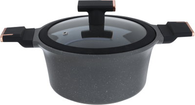 طقم قدور جرانيت تيتانيوم نيوكلاين ، 9 قطع - رمادي product image 5