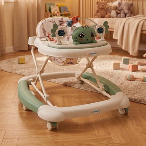 Fun Moment Baby Walker, 2 in 1, Converts to Rocker, Foldable - Multicolor product image