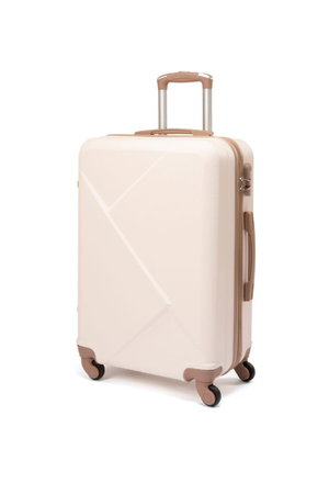 طقم شنط سفر ABS ليمرا، 6 مقاسات، 4 عجلات، زاويه 360 درجة، LMA-897 - بيج ذهبي product image 2