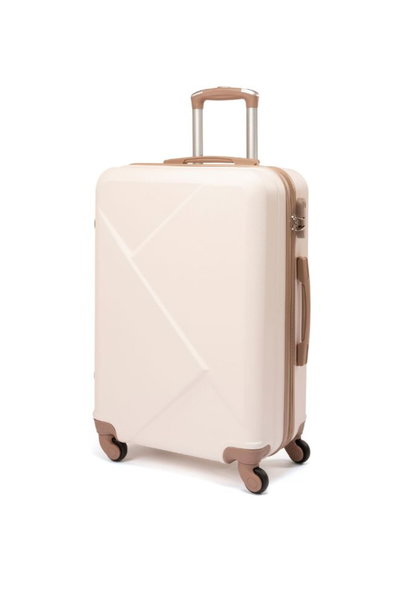 طقم شنط سفر ABS ليمرا، 6 مقاسات، 4 عجلات، زاويه 360 درجة، LMA-897 - بيج ذهبي product image 2