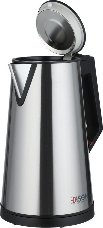 غلاية كهربائية ستانلس استيل إديسون، 2 لتر، 1850-2200 واط، D2020 - فضي أسود product image 4