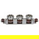 Al Saif Gallery Steel Bowl set, with wooden base, with serving tray, 4 pieces - Silver product image 1