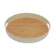 Tofaria Saif Gallery wooden serving tray, 15 inches, round - wooden product image 2
