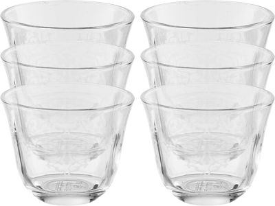 Al Saif Gallery glass Arabic coffee cups set, 6 pieces - transparent product image 1