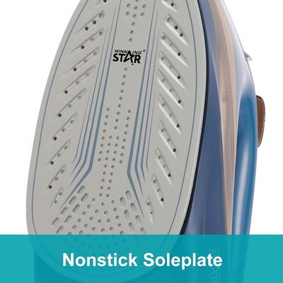 كاوية بخار سيراميك ويننج ستار، 350 مل، 2200 واط، تنظيف ذاتي، ST-6100 - ازرق product image 5