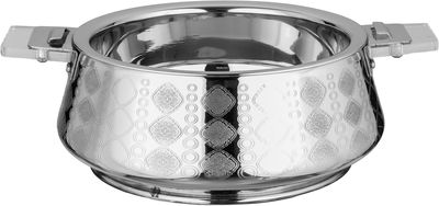Al Saif Gallery Indian food container, stainless steel, 35 cm, transparent handle - silver product image 2