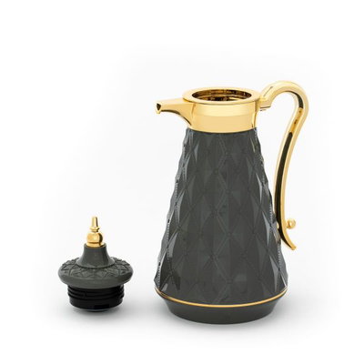 طقم ترامس روافد 2 السيف غاليري، 1 /1 لتر، 2 قطعة، حافظة داخلية زجاج حراري - رمادي غامق product image 3