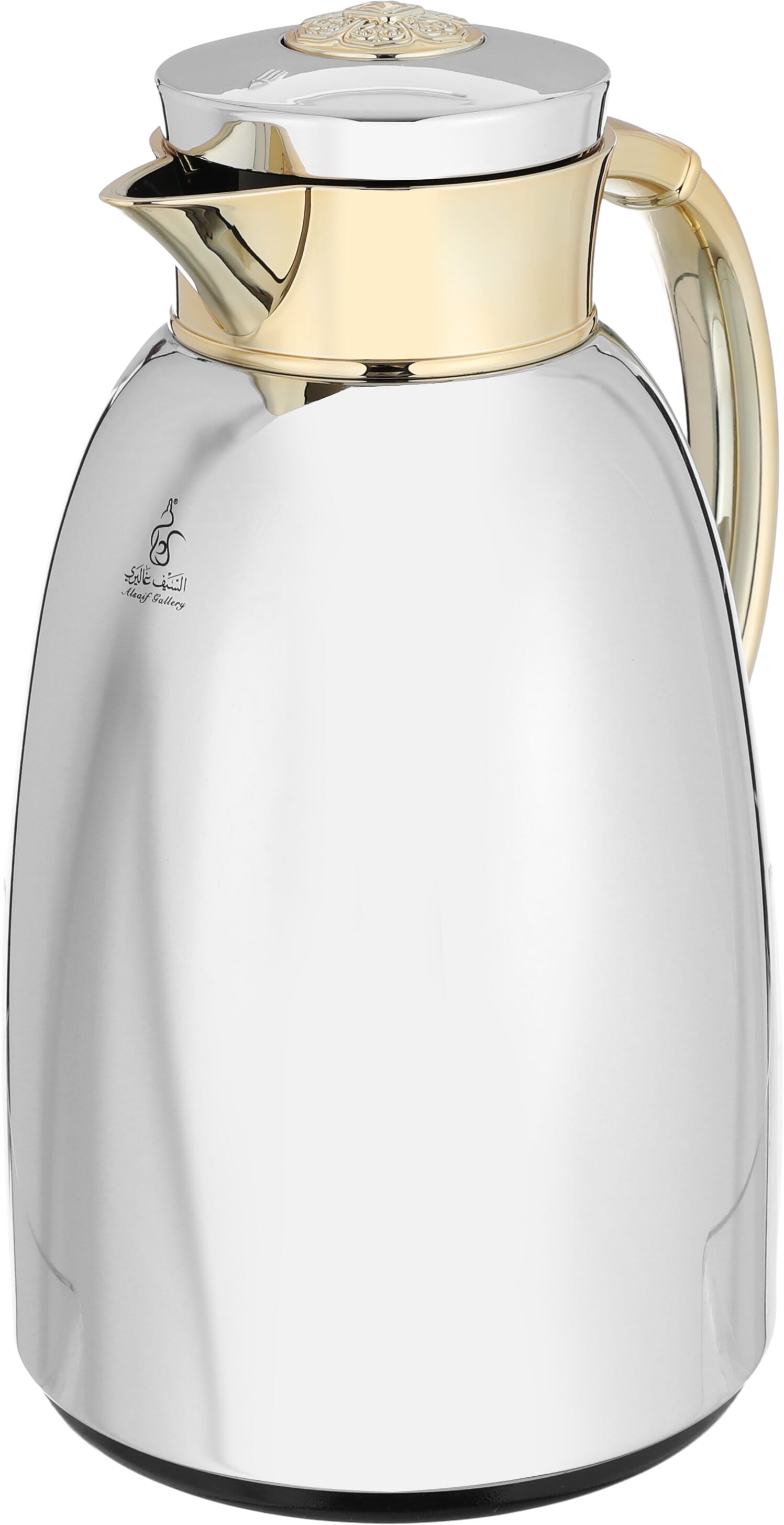 Al Saif Gallery Yatooq thermos, 1.3 liters, glass inner container, plastic outer shell - silver product image 4