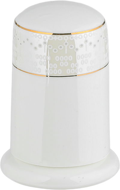 طقم تقديم سفرة بورسلان السيف غاليري، 86 قطعة - أبيض فضي product image 8