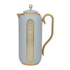 Al Saif Gallery Summer Thermos Set, 2 Pieces, 1/0.7 Liter - Light Gray Golden product image 4