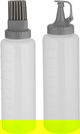 Al Saif Gallery Plastic Ketchup Container Set, 2 Pieces, 450/350 ml - Transparent Grey product image 1