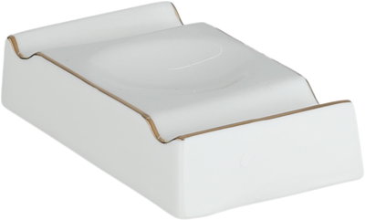 طقم سفرة بورسلان السيف غاليري، 86 قطعة، رسومات خطية - أبيض ذهبي product image 3
