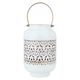 Al Saif Gallery Steel Candle Holder with Gold Handle, 13 x 13 x 20 cm, Medium - White product image 1
