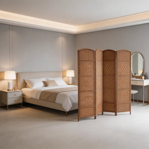 فاصل للغرف خشب الخيزران، 5×200×180 سم، 4 الواح - خشبي product image