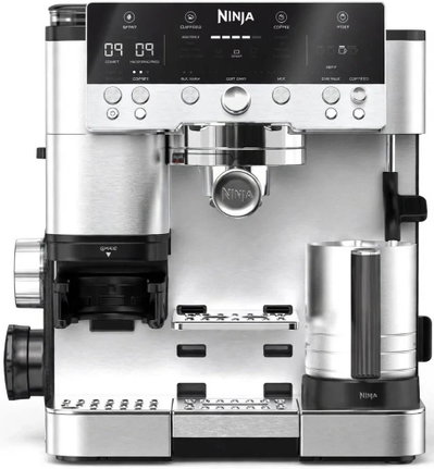 Ninja Compact Coffee Maker, 1650W, 3 in 1, 6 Programs, 9 Bar Pressure, 4 Froth Programs, ES601ME - Black product image 1