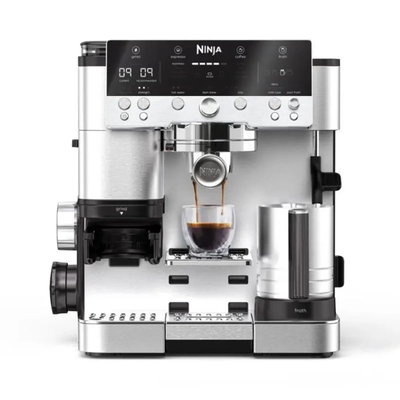 Ninja Compact Coffee Maker, 1650W, 3 in 1, 6 Programs, 9 Bar Pressure, 4 Froth Programs, ES601ME - Black product image 2