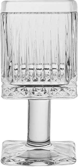 Al Taj Home Trading Establishment Crown Home Foundation Glass Serving Set, 70ml, 3 Pieces, Square, Base - Clear product image 2