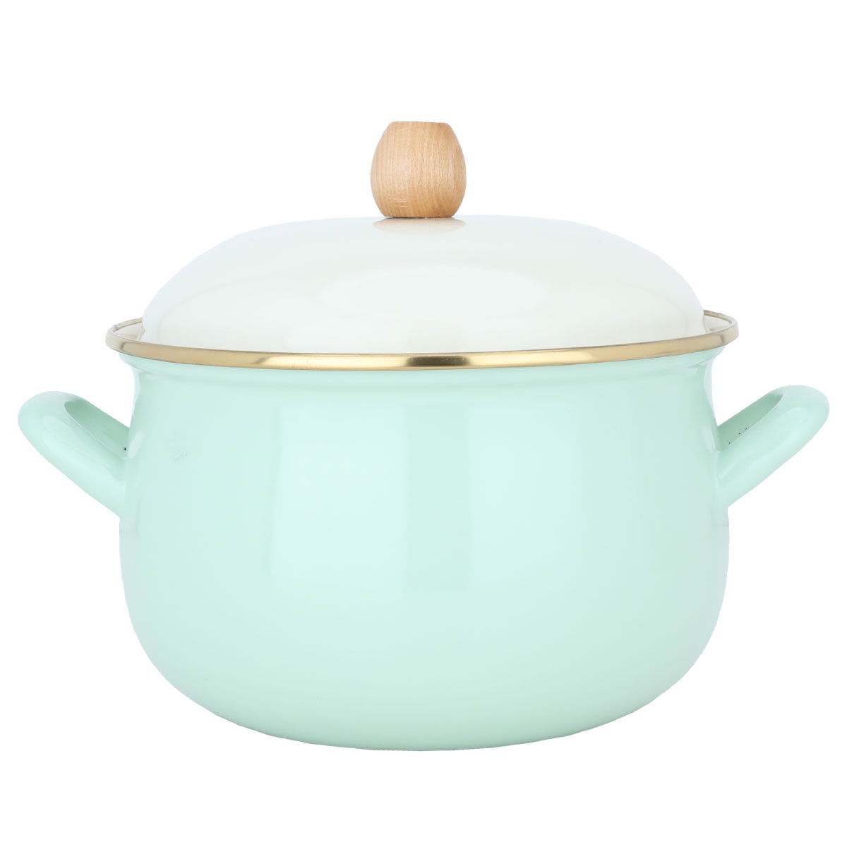 Al Saif Gallery Steel Pot, 20 cm - Light Green product image