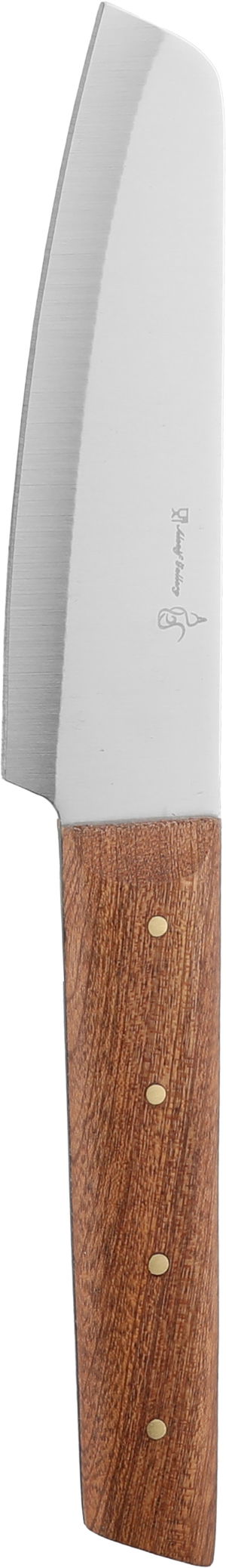 Alsaif Gallery Wood Stainless Steel Vegetable Knife, 5.5 Inches, Wooden Handle - Dark Wood Silver product image