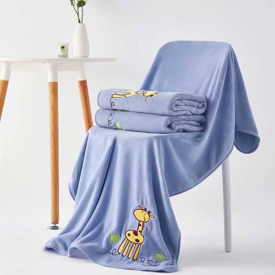 منشفة اطفال كورال فليس ريفي، 140×80 سم - بترولي ازرق product image 1