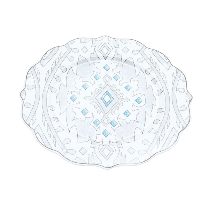 طقم عشاء بورسلان منقوش السيف غاليري، 24 قطعة - أبيض product image 7