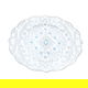 طقم عشاء بورسلان منقوش السيف غاليري، 24 قطعة - أبيض product image 7