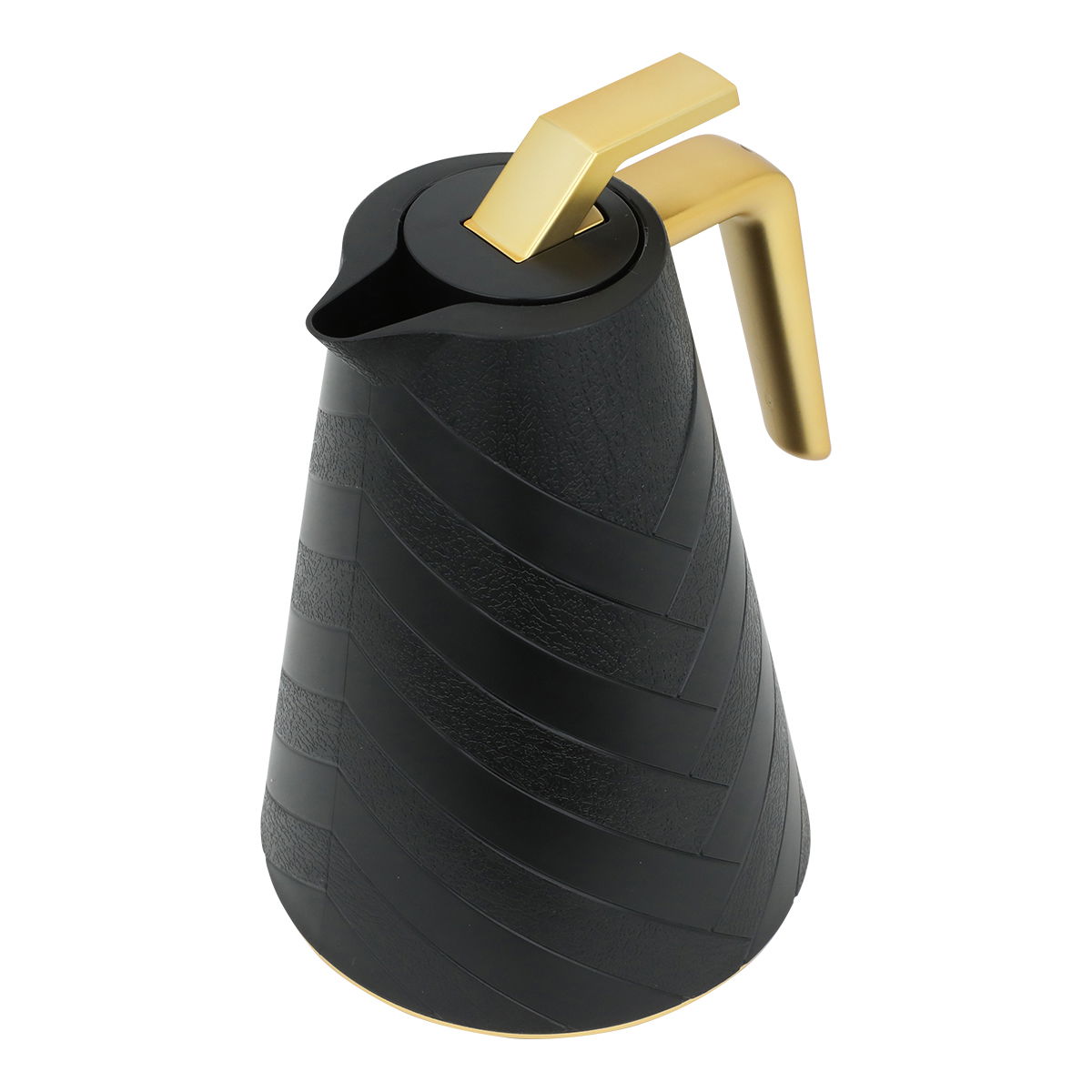 ترمس جلوري، 500 ملل، حافظة داخلية زجاج، هيكل خارجي بلاستيك - أسود product image 3