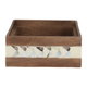 Al Ain Andalusia Wood Storage Box with Lid, 16 x 16 x 6 cm, Square - Multi Color product image 3