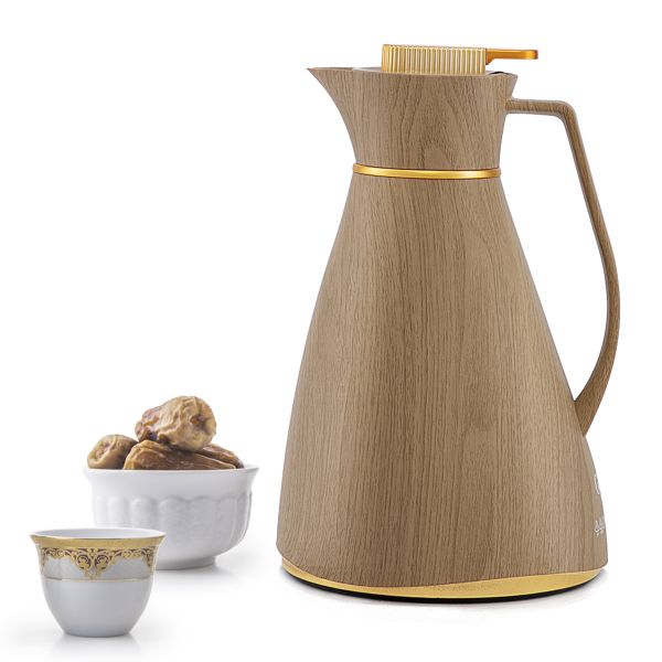 Glory Chiffon Pro Thermos, 1 liter, glass inner container, plastic outer shell - brown product image 3