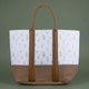 Al Saif Gallery fabric thermos bag, 35x20x35 cm, floral pattern - white light brown product image 1