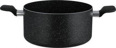 طقم قدور دارك ستون 2 جرانيت تيفال، غطاء زجاج، 11 قطعة - أسود شفاف product image 4