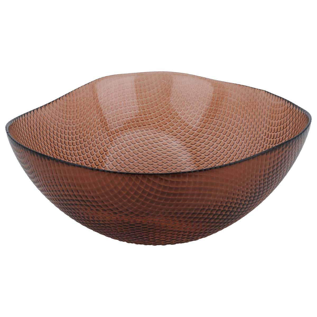 Al Saif Gallery Glass Serving Bowl, 23X23X9 Cm - Clear Hazel product image