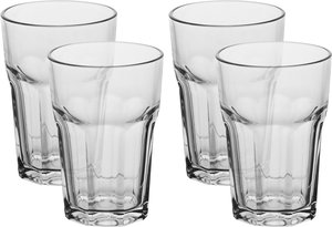 Excellent Houseware Glass Cup Set, 4 Pieces, 360 ml - Clear product image