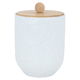 Al Saif Gallery porcelain storage box, wooden lid - white product image 1