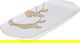 Al Saif Gallery porcelain dessert plate, 12 inches, rectangular, golden pattern - white product image 1