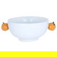 Al Saif Gallery porcelain bowl, 20.9 x 15.1 x 7.5 cm, decorated with oranges - white product image 1