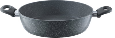 طقم قدور جرانيت بغطاء زجاج روكي، 9 قطع - رمادي product image 5
