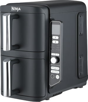 Shark Ninja SL400ME Double Hob Fryer, 9.5L, 2470W, Touch Control- Black/Silver product image 2