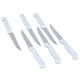 Al Saif Gallery Fruit Knife Set with Plastic Handle, 6 Pieces, 4.5 Inch - White product image 3