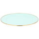Al Saif Gallery glass serving plate, 30 cm, flat round - light green product image 1