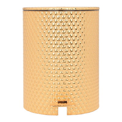 سلة مع علبة مناديل استيل السيف غاليري، 2 قطعة - ذهبي product image 1